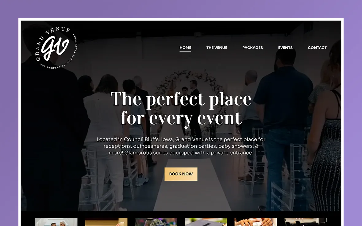 Grand Venue website