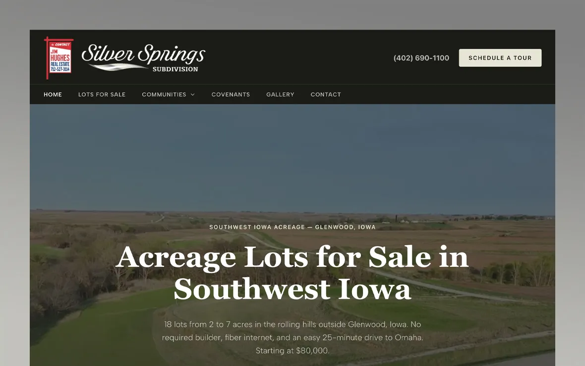 Silver Springs Subdivision website